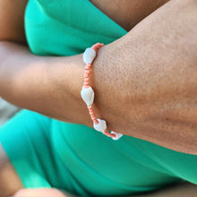 Load image into Gallery viewer, READY TO SHIP Shell & Bead Bracelet - 925 Sterling Silver FJD$