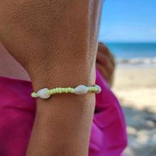 Load image into Gallery viewer, READY TO SHIP Shell & Bead Bracelet - 925 Sterling Silver FJD$