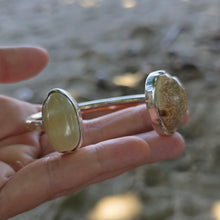 Load image into Gallery viewer, READY TO SHIP Bezel Set Shell Cuff - 925 Sterling Silver FJD$