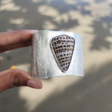 Load image into Gallery viewer, READY TO SHIP Bezel Set Shell Cuff - 925 Sterling Silver FJD$
