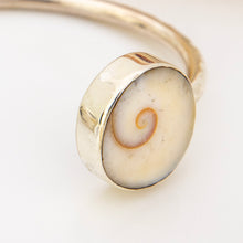 Load image into Gallery viewer, READY TO SHIP Civa Fiji Saltwater Bezel Set Pearl & Shell Cuff - 925 Sterling Silver FJD$