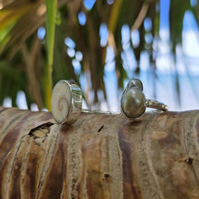 Load image into Gallery viewer, READY TO SHIP Civa Fiji Saltwater Bezel Set Pearl & Shell Cuff - 925 Sterling Silver FJD$