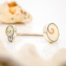 Load image into Gallery viewer, READY TO SHIP Civa Fiji Saltwater Bezel Set Pearl & Shell Cuff - 925 Sterling Silver FJD$