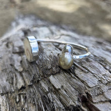 Load image into Gallery viewer, READY TO SHIP Civa Fiji Saltwater Bezel Set Pearl & Shell Cuff - 925 Sterling Silver FJD$