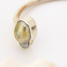 Load image into Gallery viewer, READY TO SHIP Civa Fiji Saltwater Bezel Set Pearl & Shell Cuff - 925 Sterling Silver FJD$