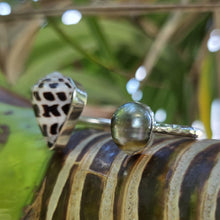 Load image into Gallery viewer, READY TO SHIP Civa Fiji Saltwater Bezel Set Pearl & Shell Cuff - 925 Sterling Silver FJD$