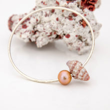 Load image into Gallery viewer, READY TO SHIP Freshwater Pearl & Shell Bangle - 925 Sterling Silver FJD$