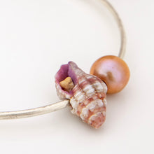 Load image into Gallery viewer, READY TO SHIP Freshwater Pearl & Shell Bangle - 925 Sterling Silver FJD$