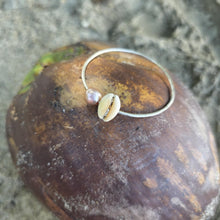Load image into Gallery viewer, READY TO SHIP Freshwater Pearl & Shell Bangle - 925 Sterling Silver FJD$