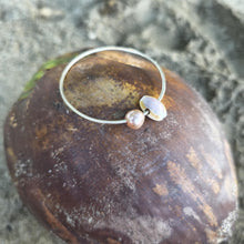 Load image into Gallery viewer, READY TO SHIP Freshwater Pearl & Shell Bangle - 925 Sterling Silver FJD$