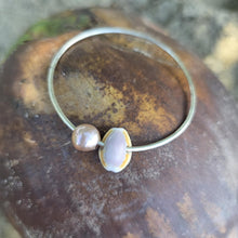 Load image into Gallery viewer, READY TO SHIP Freshwater Pearl & Shell Bangle - 925 Sterling Silver FJD$