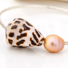 Load image into Gallery viewer, READY TO SHIP Freshwater Pearl & Shell Bangle - 925 Sterling Silver FJD$