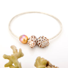 Load image into Gallery viewer, READY TO SHIP Freshwater Pearl & Shell Bangle - 925 Sterling Silver FJD$