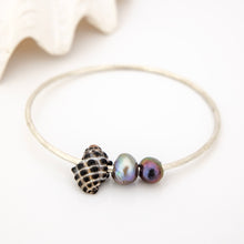 Load image into Gallery viewer, READY TO SHIP Freshwater Pearl & Shell Bangle - 925 Sterling Silver FJD$