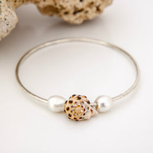 Load image into Gallery viewer, READY TO SHIP Freshwater Pearl & Shell Bangle - 925 Sterling Silver FJD$