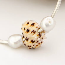 Load image into Gallery viewer, READY TO SHIP Freshwater Pearl & Shell Bangle - 925 Sterling Silver FJD$