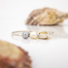 Load image into Gallery viewer, READY TO SHIP Children's Freshwater Pearl & Shell Bangle - 925 Sterling Silver FJD$