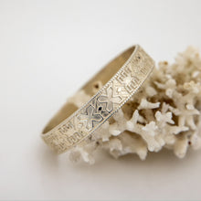 Load image into Gallery viewer, READY TO SHIP - Unisex Tapa Bangle - 925 Sterling Silver FJD$