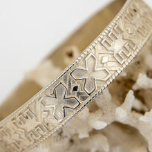 Load image into Gallery viewer, READY TO SHIP - Unisex Tapa Bangle - 925 Sterling Silver FJD$
