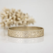 Load image into Gallery viewer, READY TO SHIP - Unisex Tapa Bangle - 925 Sterling Silver FJD$