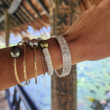 Load image into Gallery viewer, READY TO SHIP - Unisex Tapa Bangle - 925 Sterling Silver FJD$