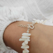 Load image into Gallery viewer, READY TO SHIP White Coral & Shell Bracelet - 925 Sterling Silver FJD$