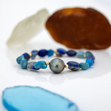 Load image into Gallery viewer, CONTACT US TO RECREATE THIS SOLD OUT STYLE Stretch Fiji Saltwater Pearl & Semi Precious Stone Bracelet FJD$