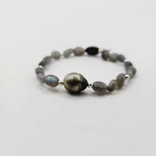 Load image into Gallery viewer, CONTACT US TO RECREATE THIS SOLD OUT STYLE Stretch Fiji Saltwater Pearl & Semi Precious Stone Bracelet FJD$