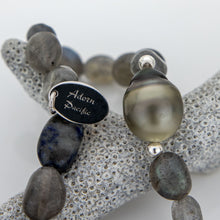 Load image into Gallery viewer, CONTACT US TO RECREATE THIS SOLD OUT STYLE Stretch Fiji Saltwater Pearl & Semi Precious Stone Bracelet FJD$