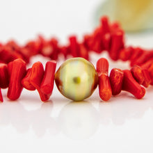 Load image into Gallery viewer, CONTACT US TO RECREATE THIS SOLD OUT STYLE Civa Fiji Pearl Red Coral Stretch Bracelet - FJD$
