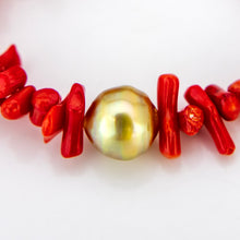 Load image into Gallery viewer, CONTACT US TO RECREATE THIS SOLD OUT STYLE Civa Fiji Pearl Red Coral Stretch Bracelet - FJD$