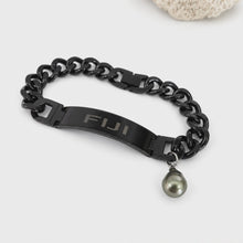 Load image into Gallery viewer, Men's Civa Fiji Pearl Bracelet - Stainless Steel FJD$