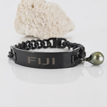 Load image into Gallery viewer, Men's Civa Fiji Pearl Bracelet - Stainless Steel FJD$