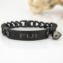 Load image into Gallery viewer, Men's Civa Fiji Pearl Bracelet - Stainless Steel FJD$