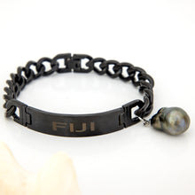 Load image into Gallery viewer, Men's Civa Fiji Pearl Bracelet - Stainless Steel FJD$
