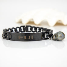 Load image into Gallery viewer, Men's Civa Fiji Pearl Bracelet - Stainless Steel FJD$