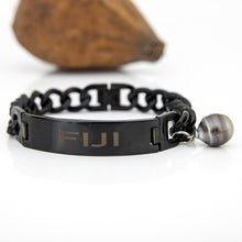 Load image into Gallery viewer, Men's Civa Fiji Pearl Bracelet - Stainless Steel FJD$