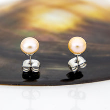 Load image into Gallery viewer, READY TO SHIP Freshwater Pearl Stud Earrings - Stainless Steel FJD$