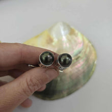 Load image into Gallery viewer, READY TO SHIP Civa Fiji Pearl Cufflinks with Grade Certificate - 925 Sterling Silver FJD$