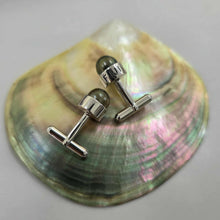 Load image into Gallery viewer, READY TO SHIP Civa Fiji Pearl Cufflinks with Grade Certificate - 925 Sterling Silver FJD$