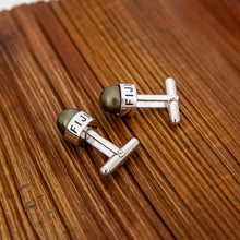 Load image into Gallery viewer, READY TO SHIP Civa Fiji Pearl Cufflinks - 925 Sterling Silver FJD$