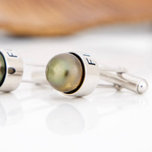 Load image into Gallery viewer, READY TO SHIP Civa Fiji Pearl Cufflinks - 925 Sterling Silver FJD$