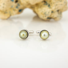 Load image into Gallery viewer, READY TO SHIP Civa Fiji Pearl Cufflinks - 925 Sterling Silver FJD$
