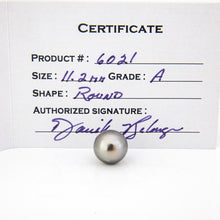 Load image into Gallery viewer, Pearl on a certificate with product details
