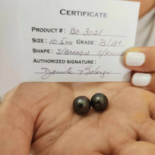 Load image into Gallery viewer, READY TO SHIP Civa Fiji Pearl Cufflinks with Grade Certificate - 925 Sterling Silver FJD$