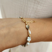 Load image into Gallery viewer, CONTACT US TO RECREATE THIS SOLD OUT STYLE Fiji Keshi Pearl Bracelet in 14k Gold Fill - FJD$