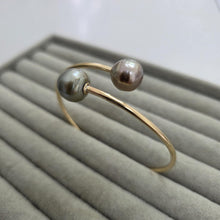 Load image into Gallery viewer, CUSTOM Pearl Bangle Setting - 14k Gold Fill