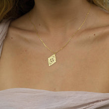 Load image into Gallery viewer, READY TO SHIP Diamond Masi Necklace - 14k Gold Fill & 18k Gold Vermeil FJD$