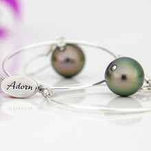 Load image into Gallery viewer, READY TO SHIP Civa Fiji Saltwater Graded Pearl Hoop Earrings - 925 Sterling Silver FJD$