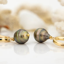 Load image into Gallery viewer, CONTACT US TO RECREATE THIS SOLD OUT STYLE Civa Fiji Saltwater Pearl Huggie Earrings - 14k Gold Fill FJD$